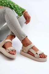 Step in style women's velcro strap comfor sandals  Adomoo