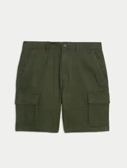 Straight Fit Stretch Cargo Short  Adomoo