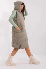 Sublevel Quilted insulated vest with hood  Adomoo
