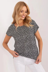 Sublevel unique design and lightweight material blouse  Adomoo