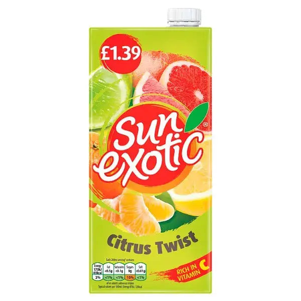 Sun Exotic Citrus Twist 1 litre (Case of 12)  Adomoo