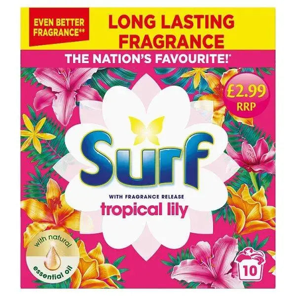Surf Laundry Powder Tropical Lily 500 g 10 washes (Case of 7)  Adomoo