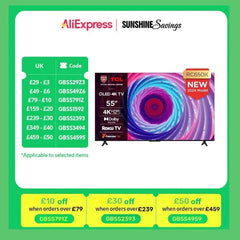 TCL 55RC650K 55-inch QLED Pro TV, 4K Ultra HD, Roku TV Adomoo