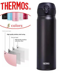 THERMOS Stainless Steel Vacuum Insulated Water Bottle – 350ml/500ml Leak-Proof Thermal Tumbler Flask  Adomoo