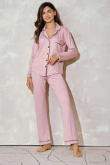 Taro long-sleeve shirt and long pants womens pajamas  Adomoo