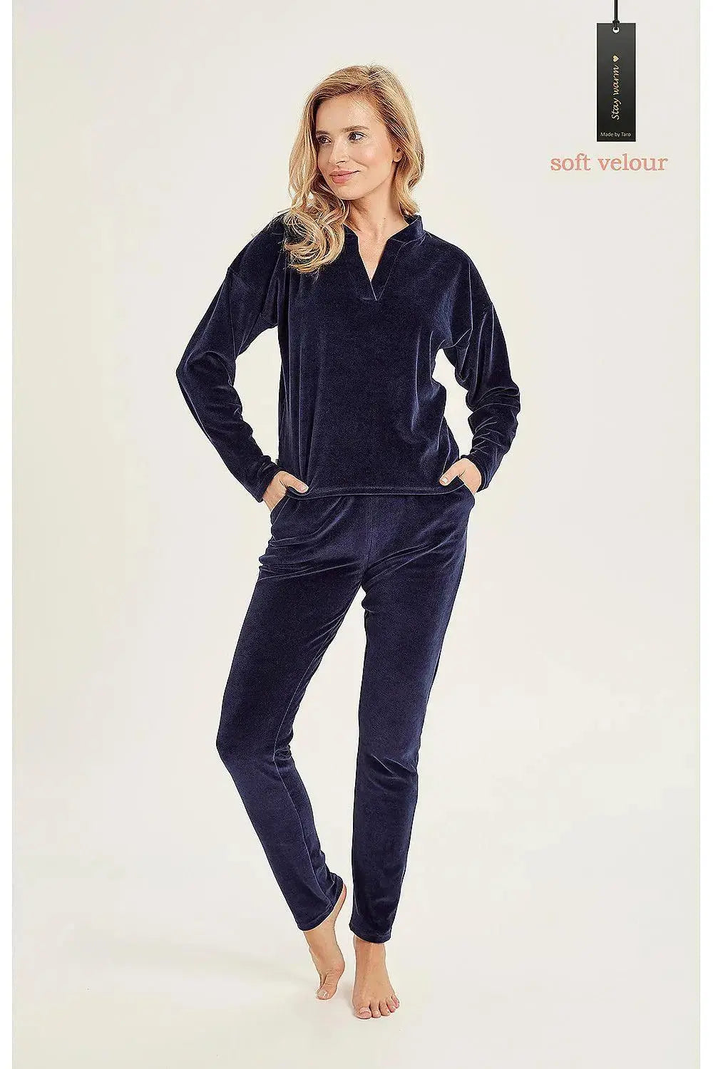 Taro warm velour womens tracksuit  Adomoo