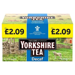 Taylors of Harrogate Yorkshire Tea Decaf 40 Tea Bags 125g (Case of 5)  Adomoo