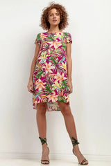 Tessita patterned viscose dress  Adomoo