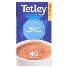 Tetley Decaf 40 Tea Bags 125g (Case of 6)  Adomoo
