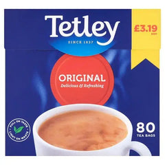 Tetley Original Tea Bags 250g (Case of 6)  Adomoo