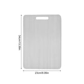 Titanium Stainless Steel Cutting Board – 304 Food Grade Thickened Double-Sided Chopping Board for Kitchen, Fruit & Meat  Adomoo