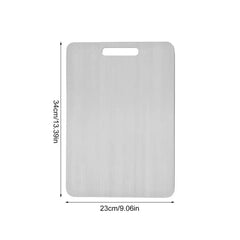 Titanium Stainless Steel Cutting Board – 304 Food Grade Thickened Double-Sided Chopping Board for Kitchen, Fruit & Meat  Adomoo