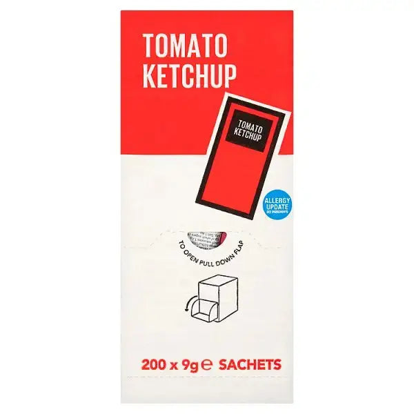 Tomato Ketchup Sachets 200 x 9g  Adomoo