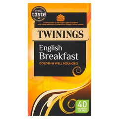 Twinings English Breakfast 40 Tea Bags 100g (Case of 4)  Adomoo