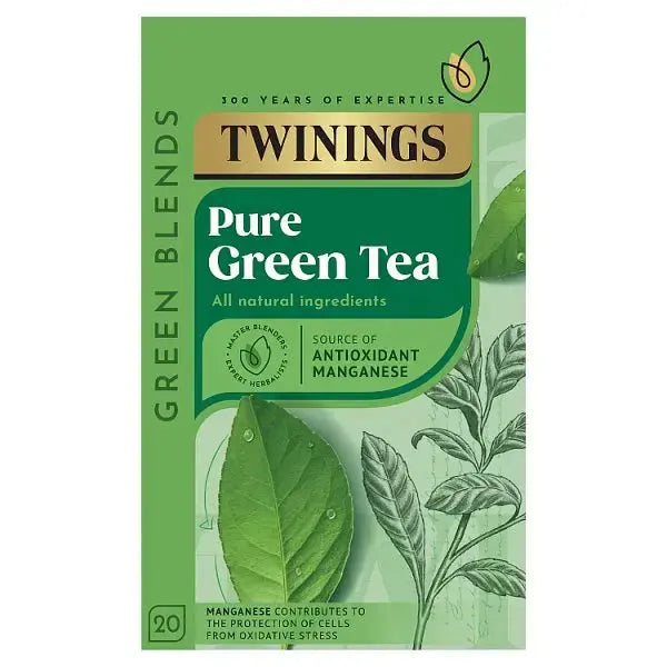 Twinings Pure Green Tea 20 Tea Bags 50g (Case of 4)  Adomoo
