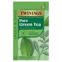 Twinings Pure Green Tea 20 Tea Bags 50g (Case of 4)  Adomoo