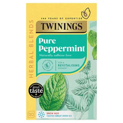 Twinings Pure Peppermint 20 Tea Bags 40g (Case of 4)  Adomoo