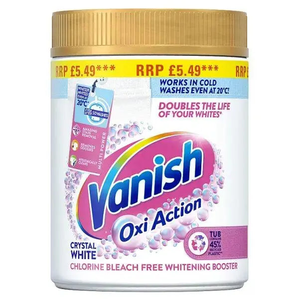 Vanish Whitening Booster and Stain Remover Powder White 6x470g (Case of 6)  Adomoo