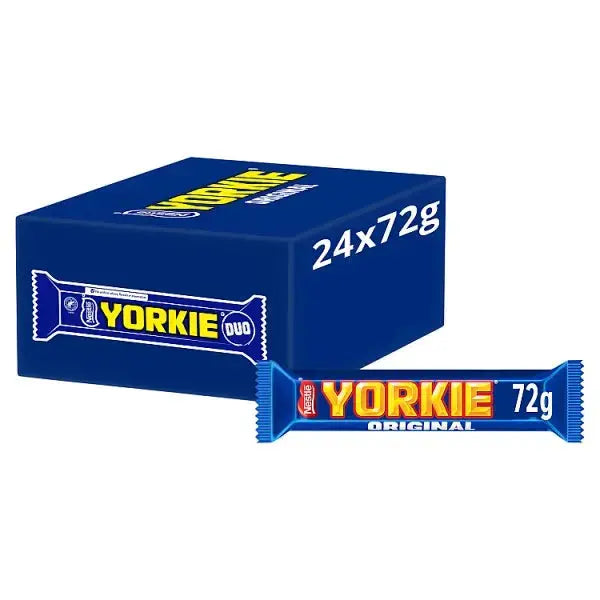 Yorkie DUO Milk Chocolate Bar 72g (Case of 24)  Adomoo