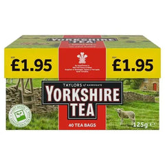 Yorkshire Tea 40 Tea Bags 125g (Case of 5)  Adomoo