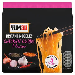 Yumsu Instant Noodles Chicken Curry Flavour 5 x 70g (Case of 12) Adomoo