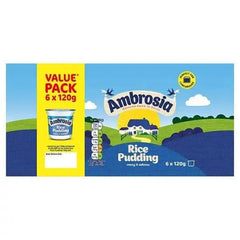 Ambrosia Ready To Eat Rice Pudding Pots 6 x 120g  Adomoo