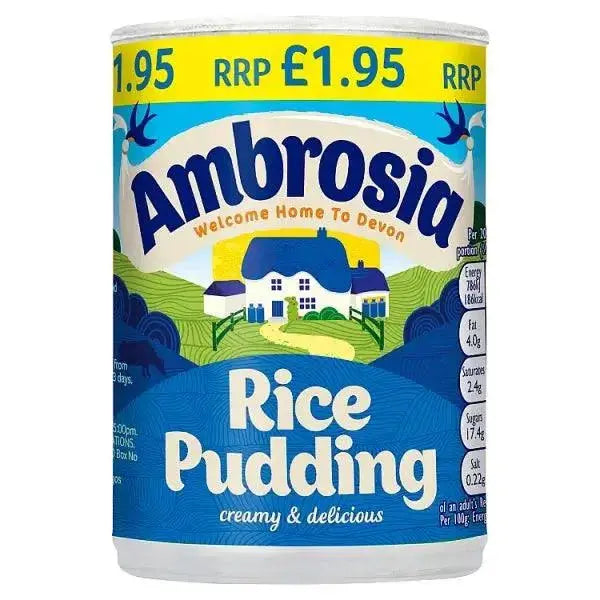 Ambrosia Rice Pudding 400g (Case of 12)  Adomoo