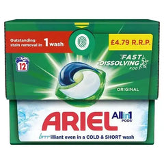 Ariel All-in-1 PODS®, Washing Capsules 12 (Case of 4)  Adomoo