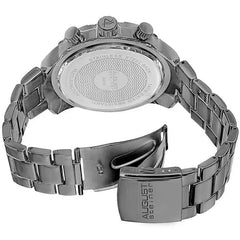 August Steiner Mens AS8130BK Black Multifunction Swiss Quartz Watch with Black Dial and Black Gold Bracelet  Adomoo