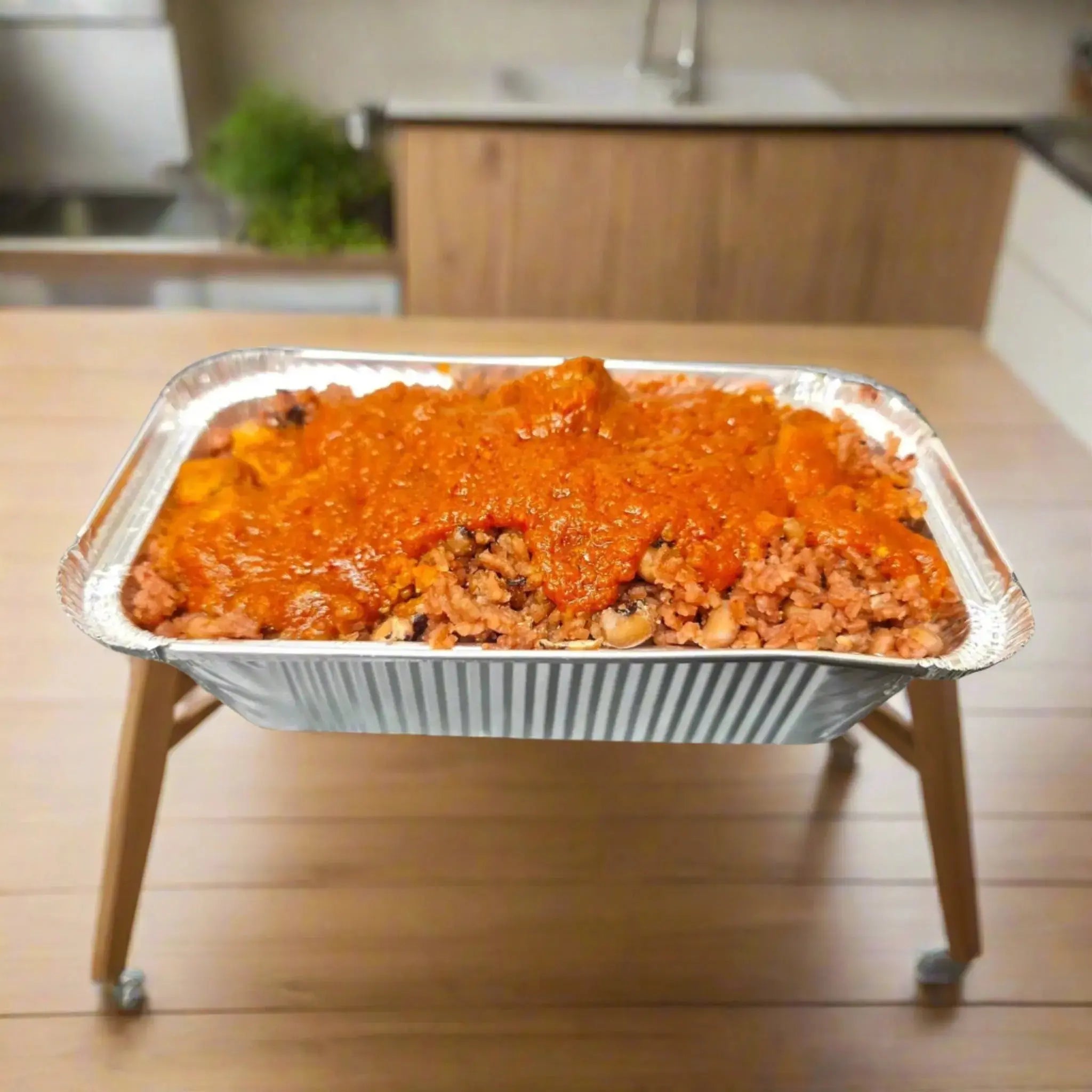 Aunt Maggie's Homemade Waakye 600g-(Rice & Beans)  Adomoo