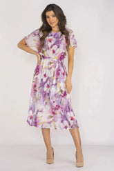 awama chiffon daydress with elastic lining Adomoo