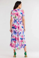 awama chiffon daydress with elastic lining, envelope, asymmetrical  Adomoo