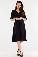 awama daydress made of viscose, slightly flared at the bottom  Adomoo