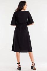 awama daydress made of viscose, slightly flared at the bottom  Adomoo