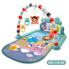 Baby Activity Gym Play Mat Musical Rack Kid Infant Multifunctional Fitness Frame Educational Crawling Carpet Toy Adomoo