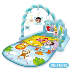 Baby Activity Gym Play Mat Musical Rack Kid Infant Multifunctional Fitness Frame Educational Crawling Carpet Toy Adomoo
