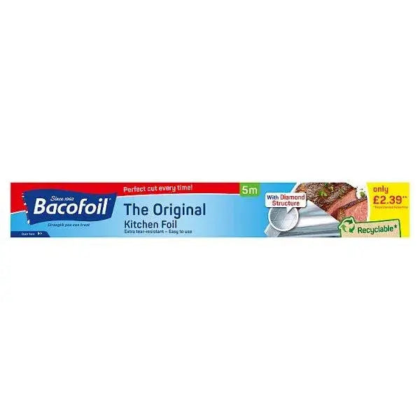 Bacofoil The Original Kitchen Foil 5m x 30cm  Adomoo