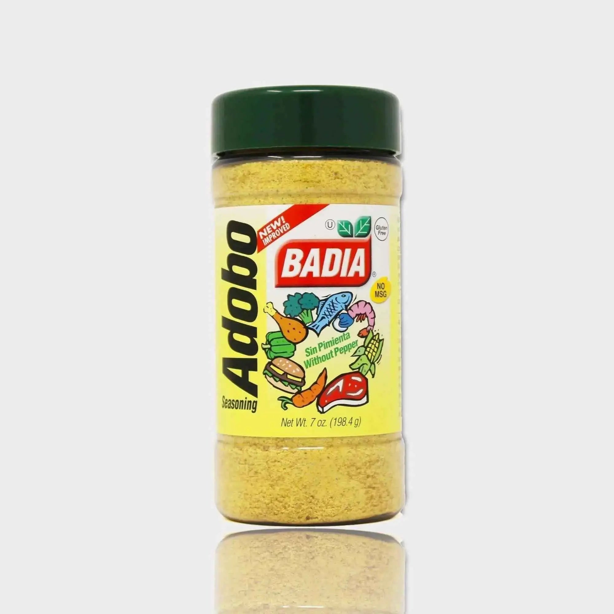 Badia Adobo Without Pepper for Meats, Poultry, Fish, Seafood and Vegetables  Adomoo
