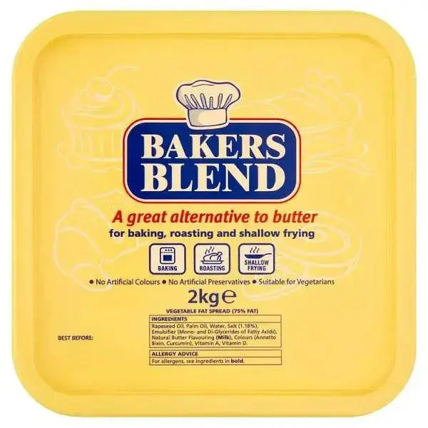 Bakers Blend Vegetable Fat Spread 2kg  Adomoo