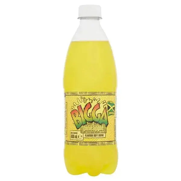Bigga Pineapple Flavour Soft Drink 600ml (Case of 12)  Adomoo