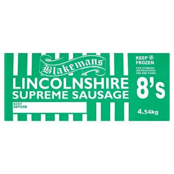 Blakemans Lincolnshire Supreme Sausage 8's 4.54kg  Adomoo