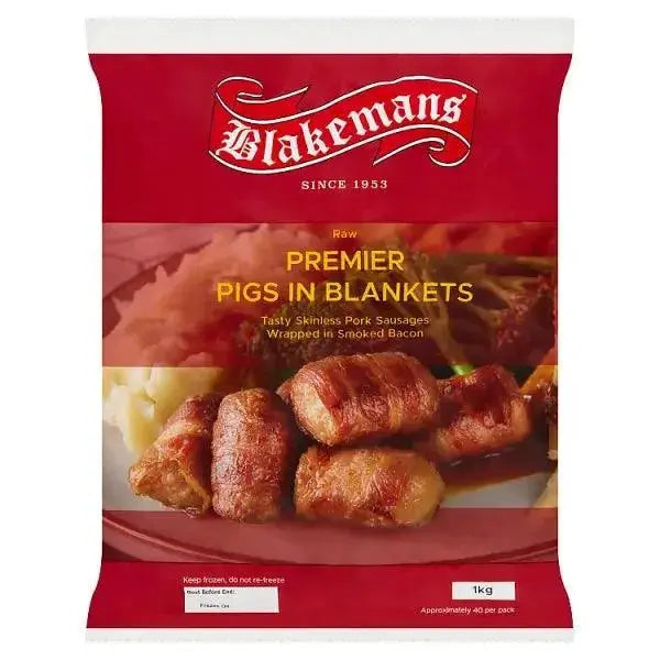 Blakemans Raw Premier Pigs in Blankets 1kg  Adomoo