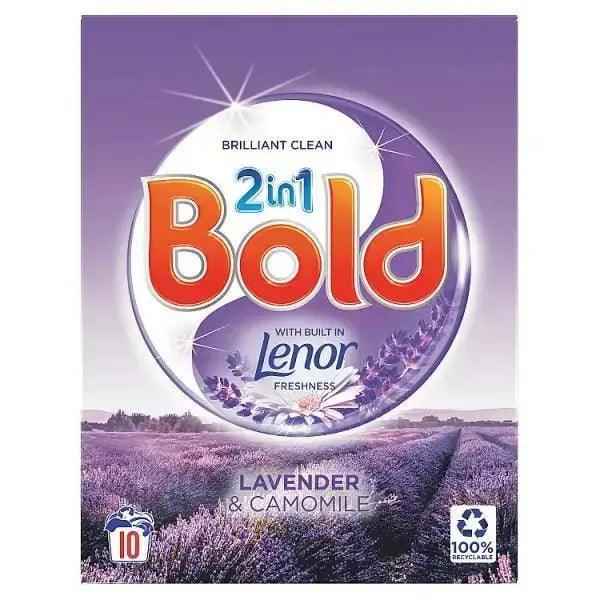 Bold 2 in 1 Washing Powder Lavender & Camomile 650g 10 Washes (Case of 6)  Adomoo