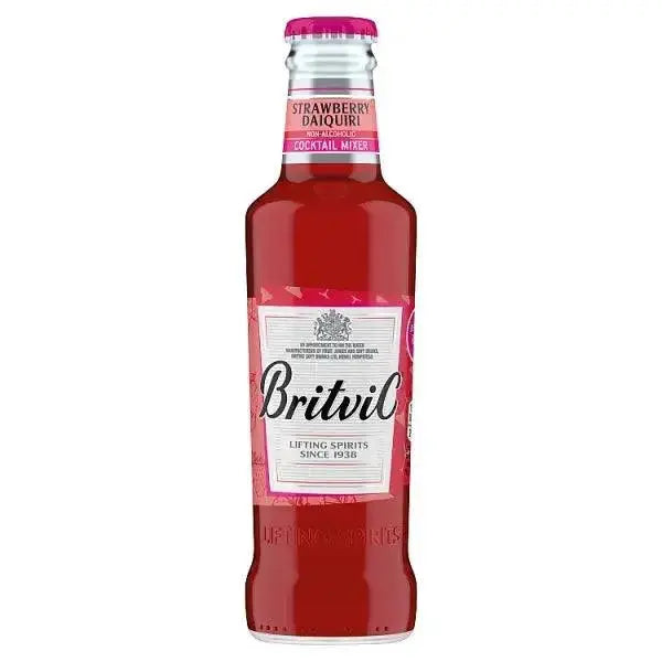 Britvic Strawberry Daiquiri Non-Alcoholic Cocktail Mixer 200ml (Case of 24)  Adomoo