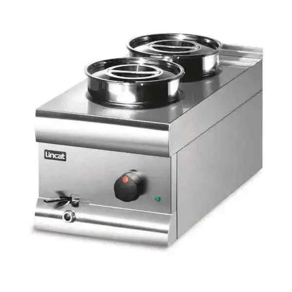 BS3W-Lincat Silverlink 600 Electric Counter-top Bain Marie-Wet Heat-Round Pots-W300mm-1.0kW  Adomoo