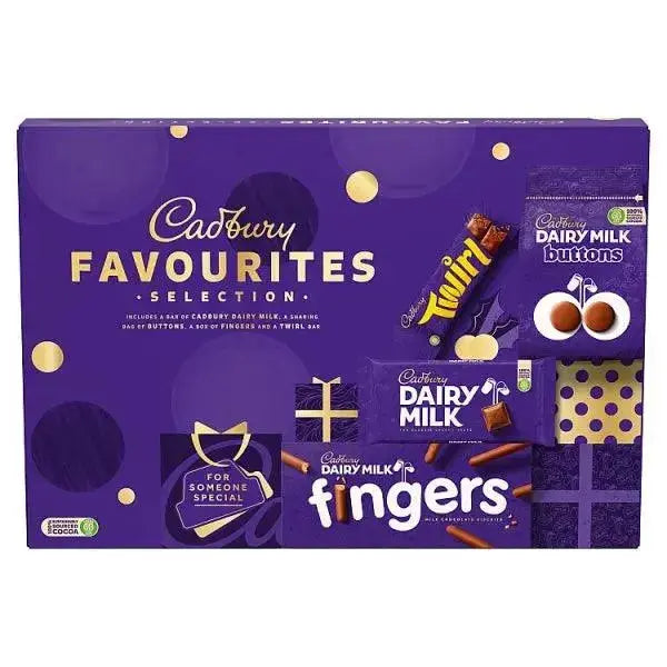 Cadbury Favourites Chocolate Christmas Selection Box 370g (Case of 7)  Adomoo