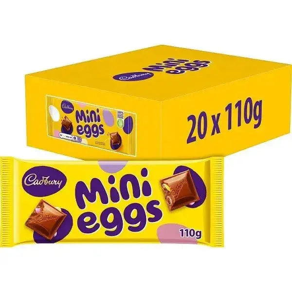 Cadbury Mini Eggs Chocolate Bar 110g (Case of 20)  Adomoo