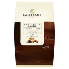Callebaut Chocolate for Baking Chunks Dark 2.5kg  Adomoo