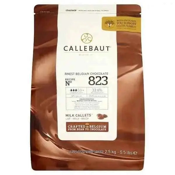 Callebaut Finest Belgian Chocolate Milk Callets 2.5kg  Adomoo
