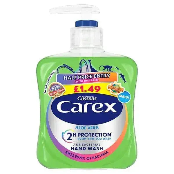 Carex Aloe Vera Antibacterial Hand Wash 250ml (Case of 6)  Adomoo
